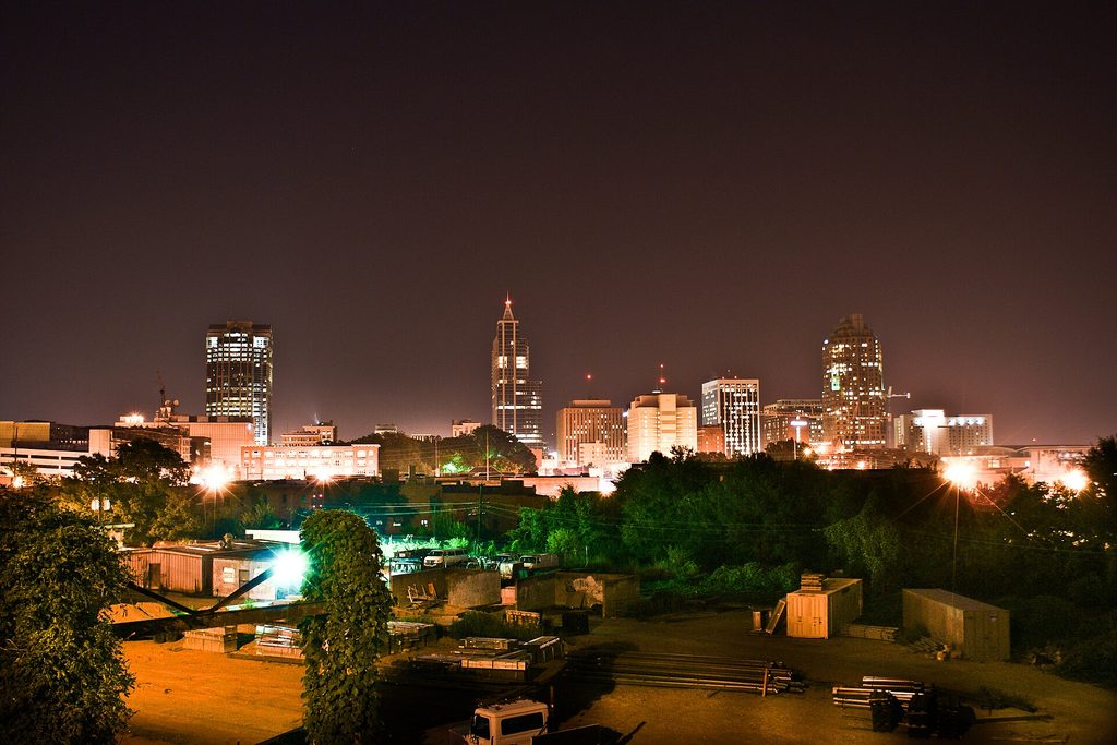 Downtown Raleigh, the capital of North Carolina